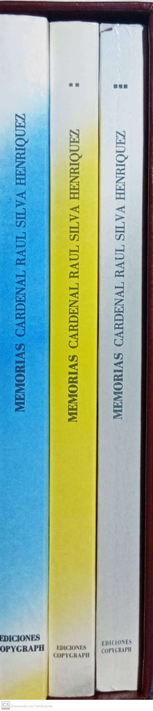 Memorias : Cárdenal Raúl Silva Hénriquez - 3 Volumenes
