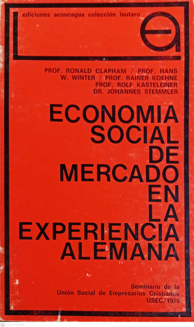 ECONOMIA SOCIAL DE MERCADO EN LA EXPERIENCIA ALEMANA