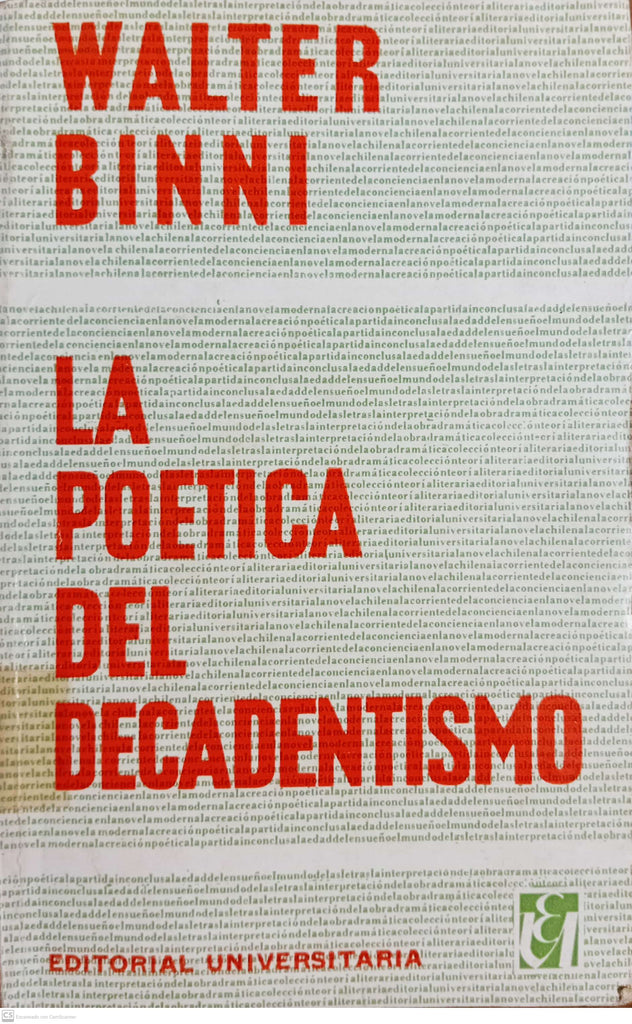 La poética del decadentismo