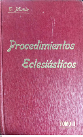 Procedimientos Eclesiásticos, Tomo II