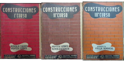 Construcciones. Cursos I, II y III — conjunto de 3 tomos
