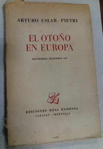 El otoño en Europa (septiembre-diciembre 1952)
