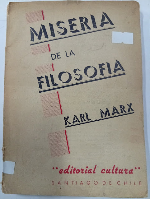 Miseria de la Filosofia