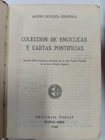 Coleccion de Enciclicas y cartas pontificias.