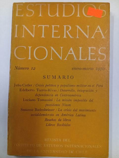 Estudios Internacionales – Núm. 12 (enero-marzo 1970)