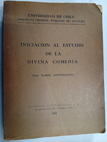 Iniciación al estudio de la Divina Comedia