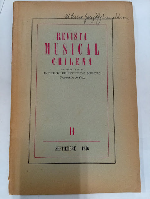 Revista Musical Chilena — Nº 14 (septiembre 1946)