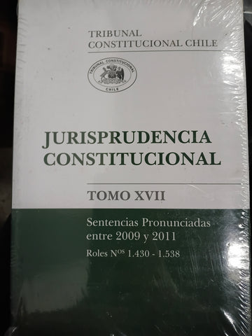 Jurisprudencia constitucional - Sentencias pronunciadas entre 2009 y 2011. Roles Nos. 1.430-1.538