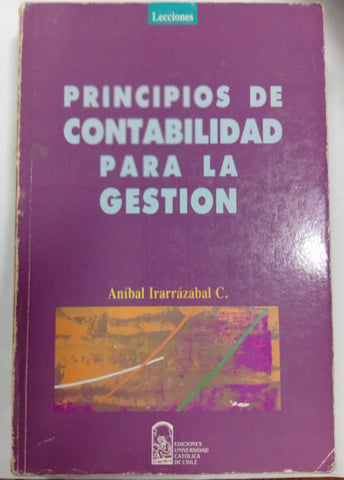 Principios de contabilidad para la gestión
