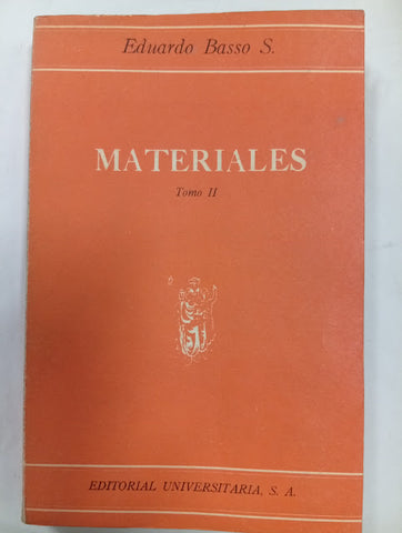 Materiales — Tomo II