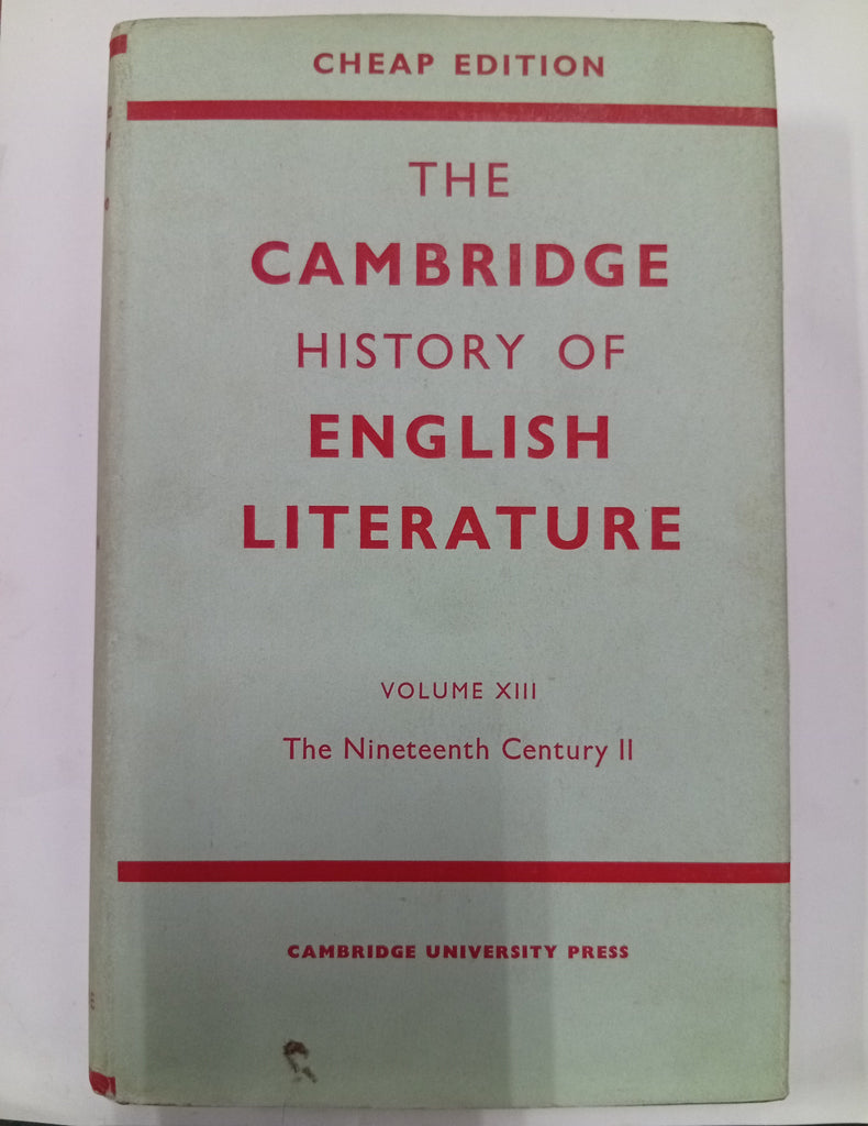 The Cambridge History of English Literature. Vol XIII