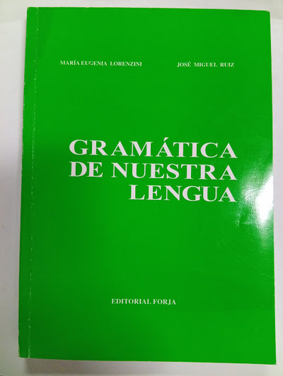 Gramática de nuestra lengua