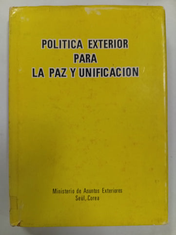 Política exterior para la paz y unificación