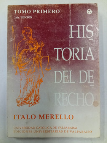 Historia del Derecho – Tomo primero