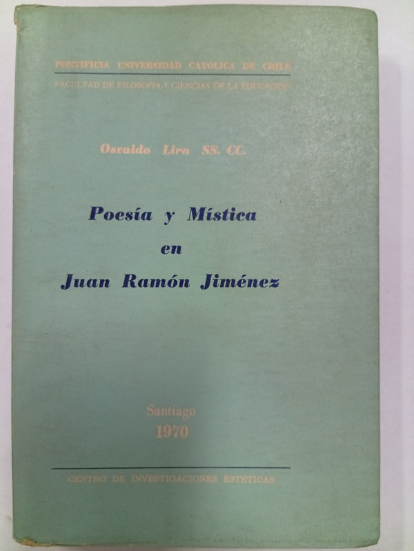 Poesía y mística en Juan Ramón Jiménez