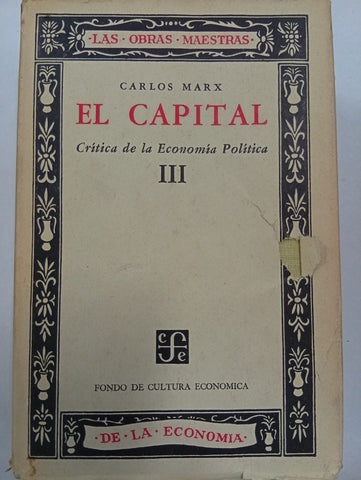 El Capital: Crítica de la economía política, Tomo III