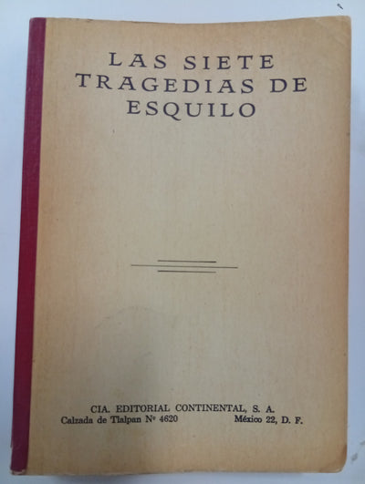Las siete tragedias de Esquilo