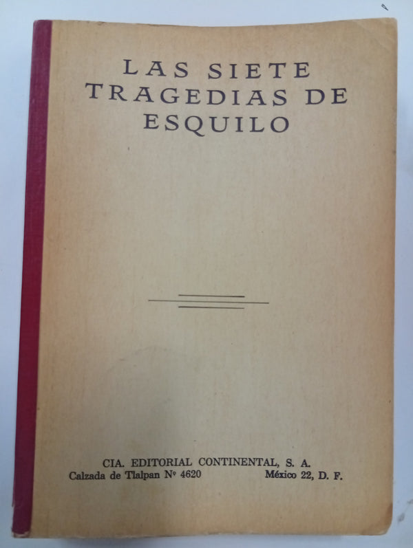 Las siete tragedias de Esquilo