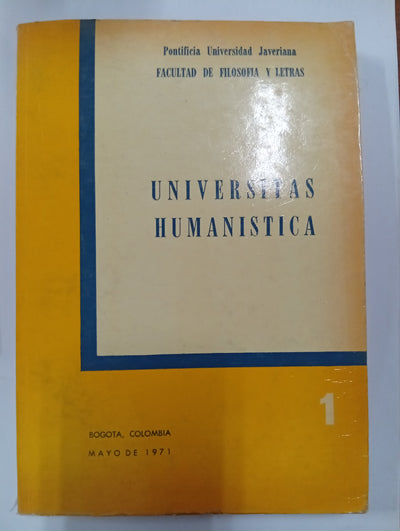 Universitas Humanistica N.º 1