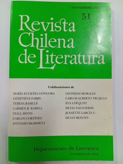 Revista Chilena de Literatura N.º 51 (Noviembre 1997)