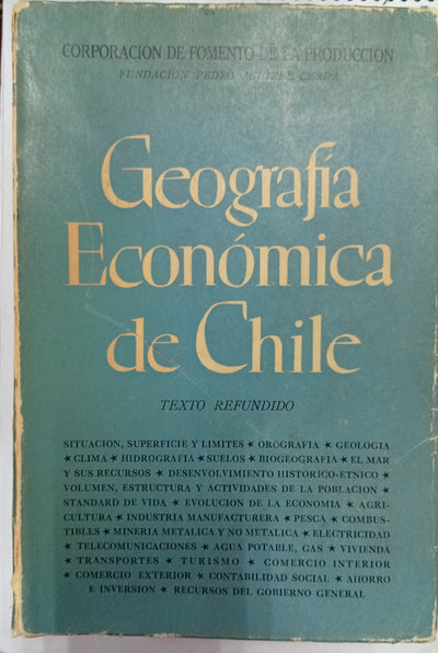Geografía Económica de Chile (Texto refundido)
