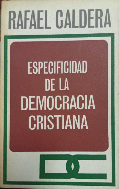 Especificidad de la Democracia Cristiana