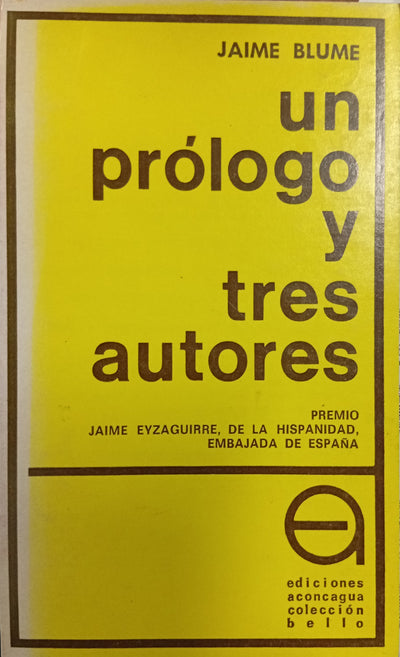 Un Prólogo y Tres Autores