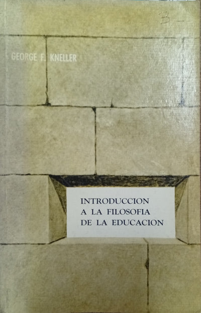 Introducción a la Filosofía de la Educación