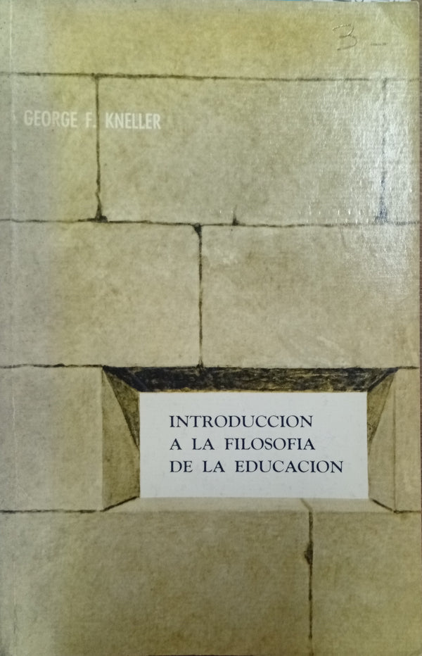 Introducción a la Filosofía de la Educación