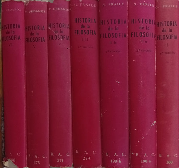 Historia de la Filosofía (Tomos I, IIa, IIb, III, IV, V y VI)