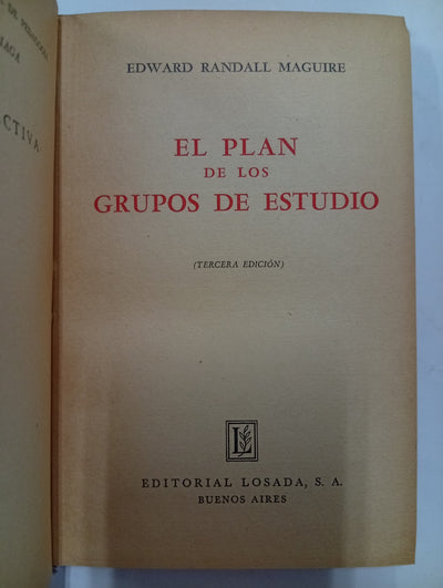 El Plan de los Grupos de Estudio
