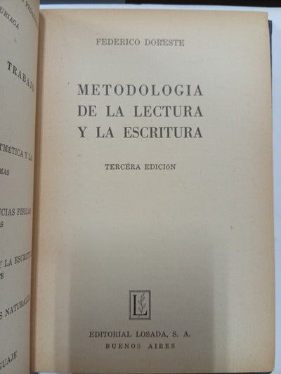 Metodología de la Lectura y la Escritura