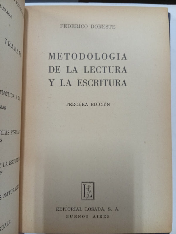 Metodología de la Lectura y la Escritura