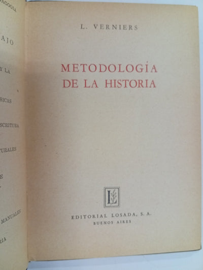 Metodología de la Historia