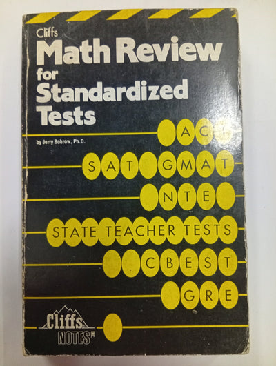 Cliffs Math Review for Standardized Tests