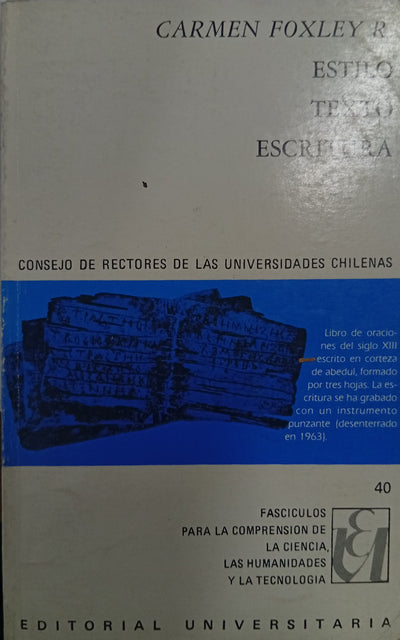 Estilo, texto y escritura
