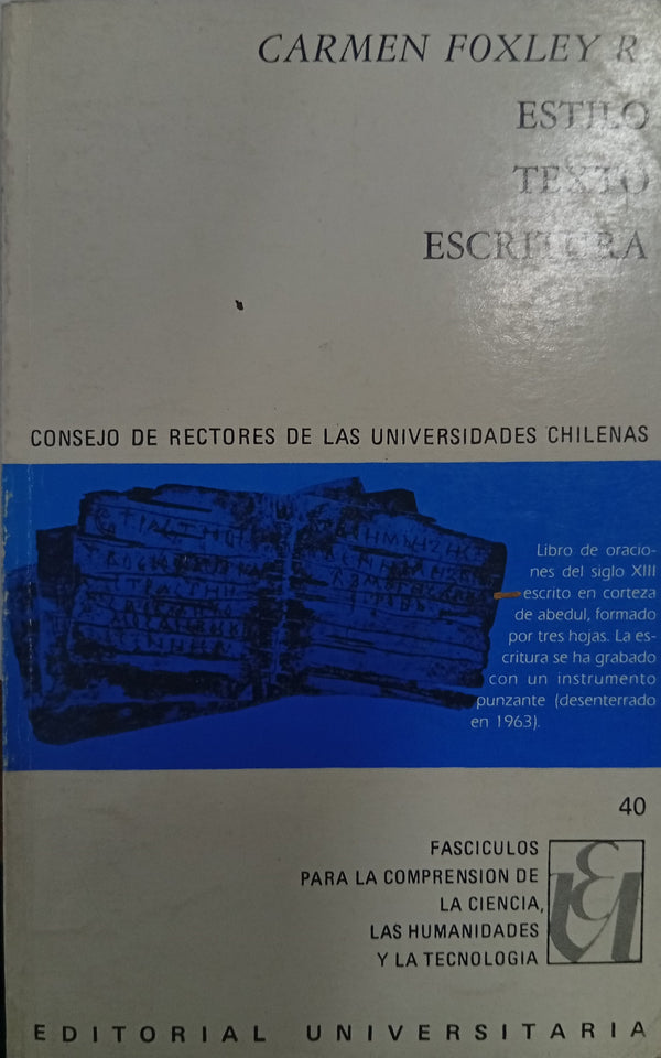 Estilo, texto y escritura