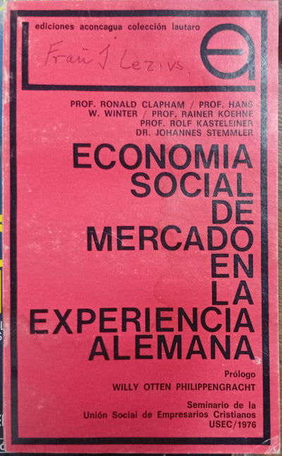 Economía Social de Mercado en la Experiencia Alemana