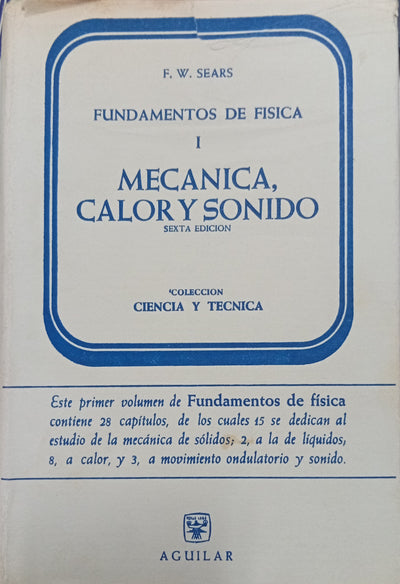 Fundamentos de Física I: Mecánica, Calor y Sonido