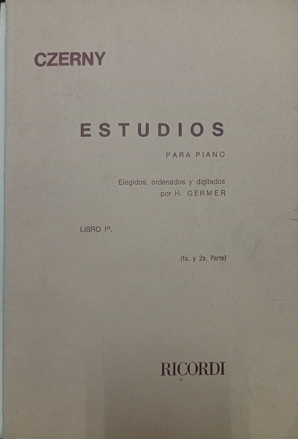 Estudios para Piano – Libro 1º (1ª y 2ª Parte)