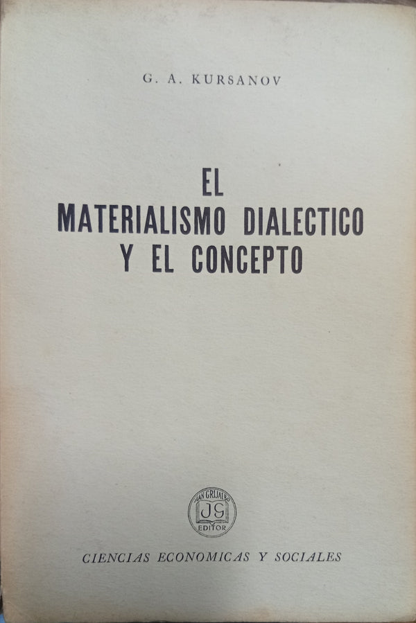 El Materialismo Dialéctico y el Concepto
