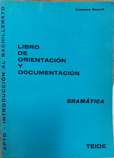 Libro de Orientación y Documentación: Gramática