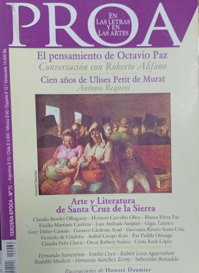 Proa. En las Letras y en las Artes Nº 70: El pensamiento de Octavio Paz