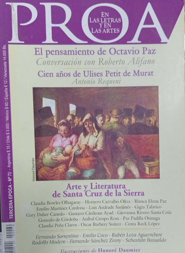 Proa. En las Letras y en las Artes Nº 70: El pensamiento de Octavio Paz