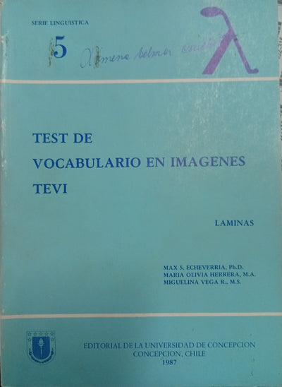 Test de Vocabulario en Imágenes (TEVI) – Láminas