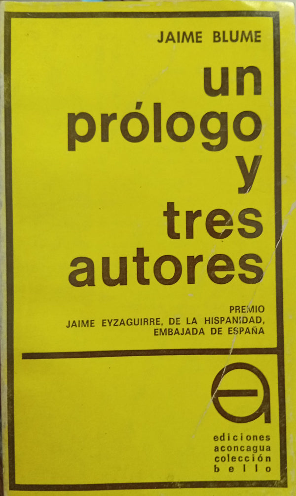 Un prólogo y tres autores