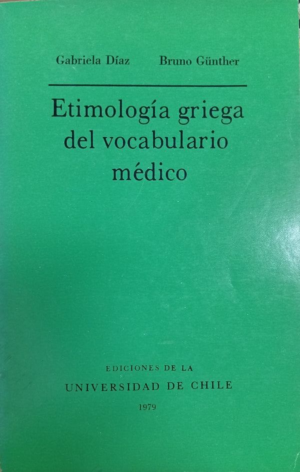 Etimología griega del vocabulario médico