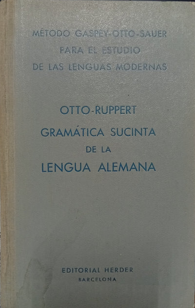Gramática sucinta de la lengua alemana
