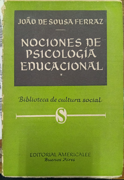 Nociones de psicología educacional