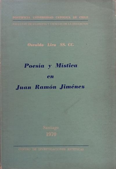 Poesía y mística en Juan Ramón Jiménez
